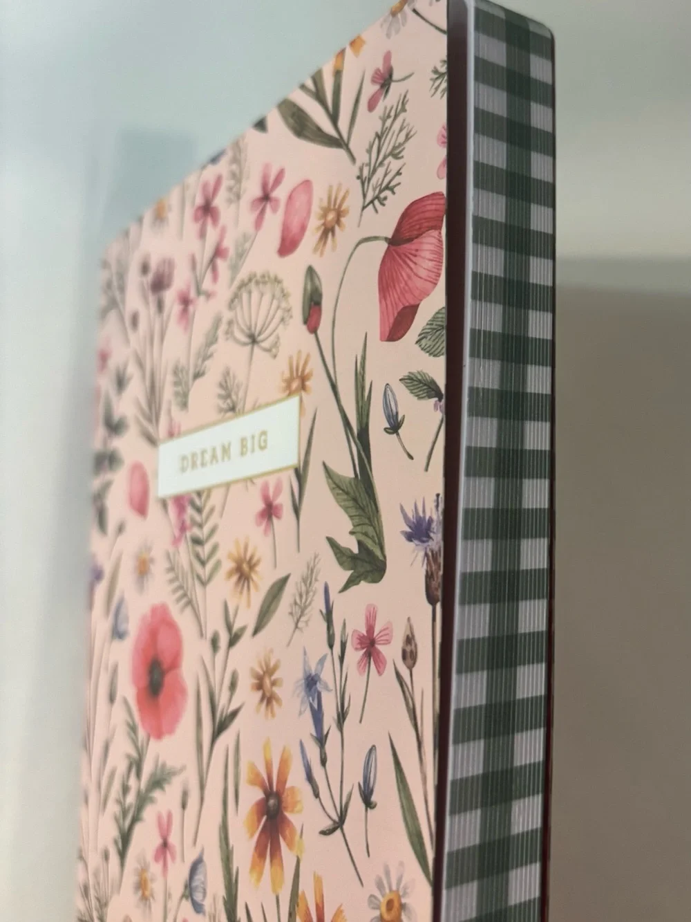 Dream Big Floral Hardcover Notebook — Pink Botanical Journal